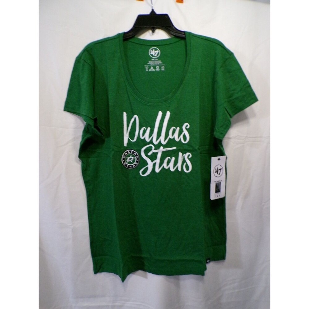 47 Dallas Stars Women's Scoop Neck T-Shirt Kelly Green XL